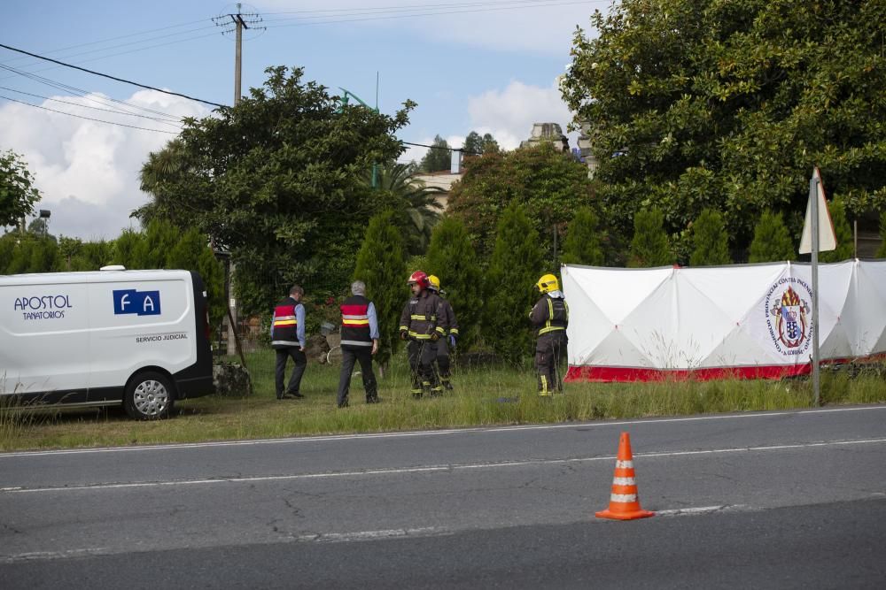 Un motorista fallece en un accidente en Guísamo