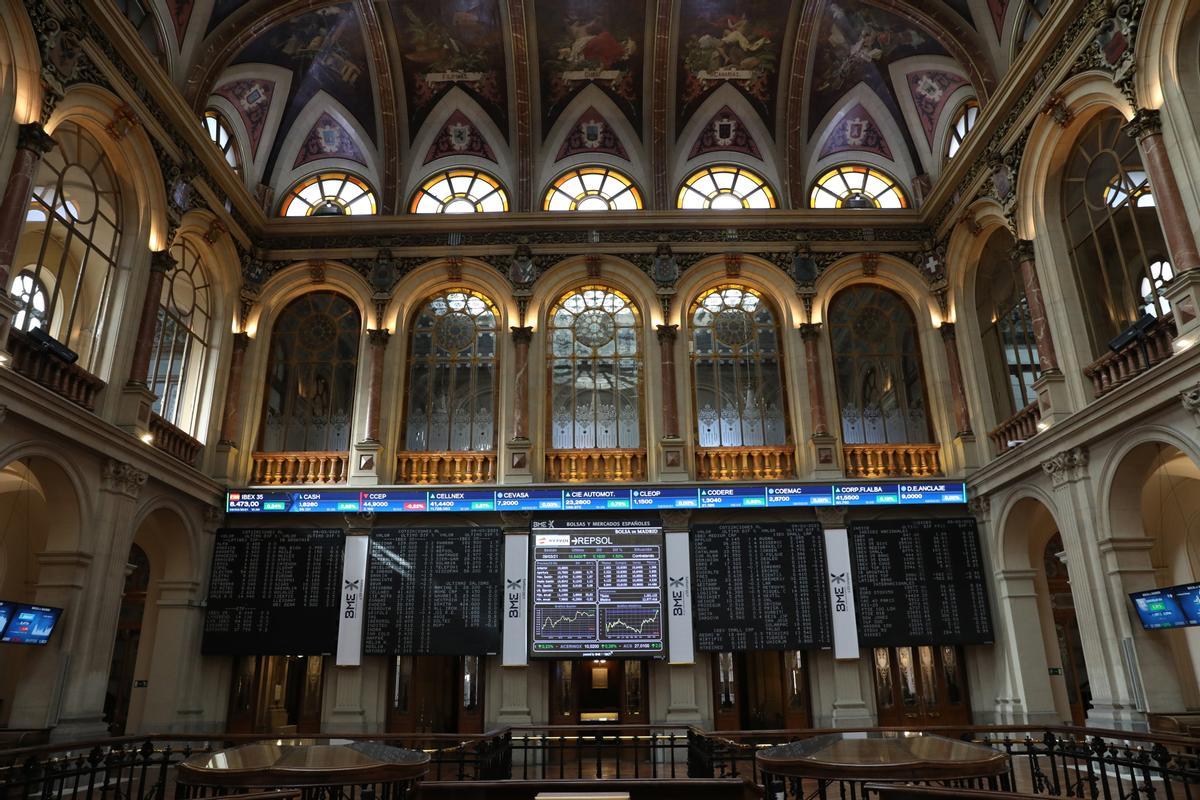 Archivo - Interior del Palacio de la Bolsa