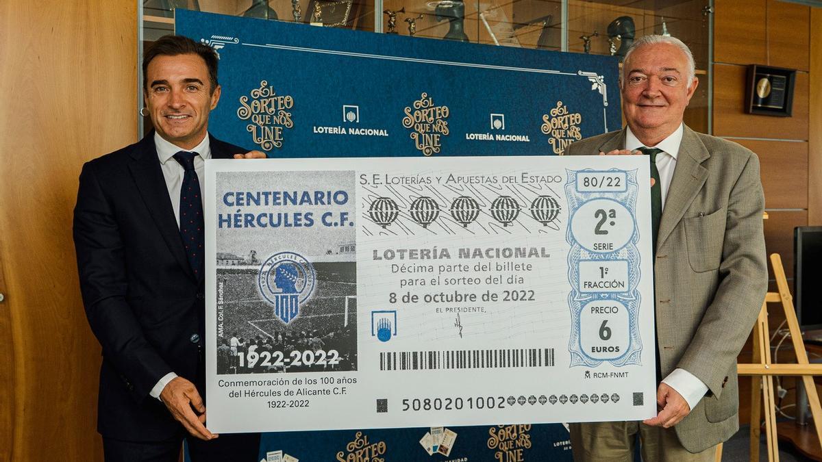 Presentación del décimo de la Loteria