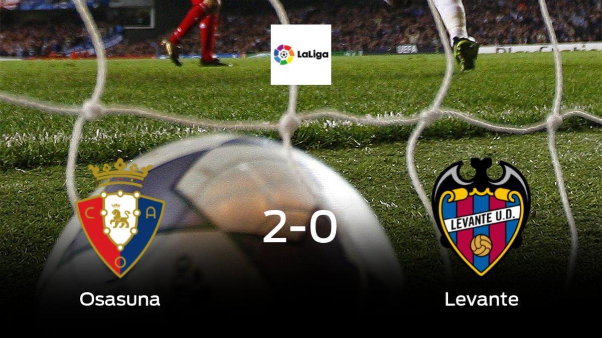 Osasuna gana 2-0 en casa al Levante