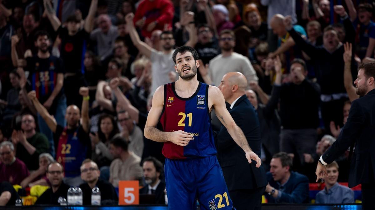 Álex Abrines, en el partido de Euroliga ante Partizán disputado en el Palau