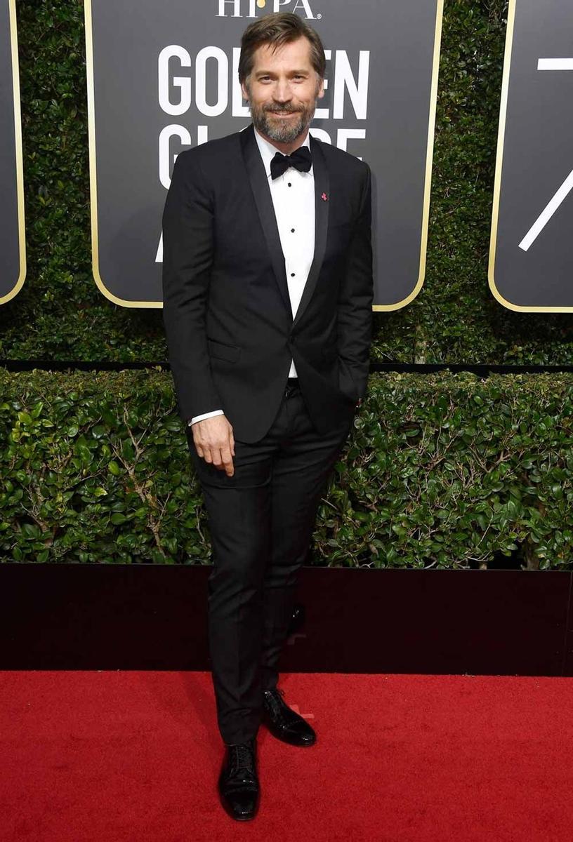 Nikolaj Coster-Waldau, en la alfombra roja de los Globos de Oro