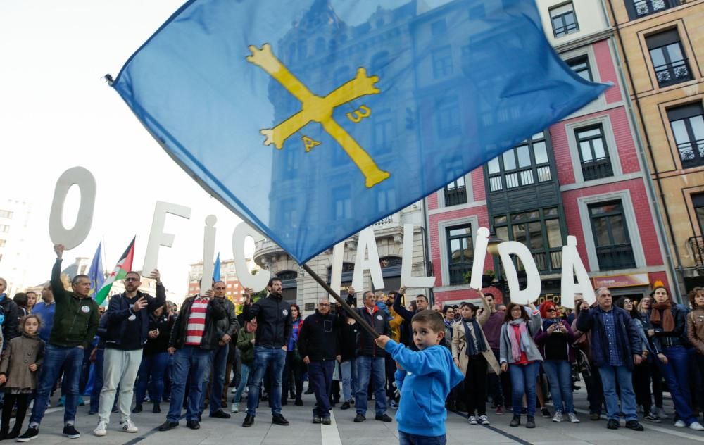 Manifestación por la Oficialidad en Oviedo