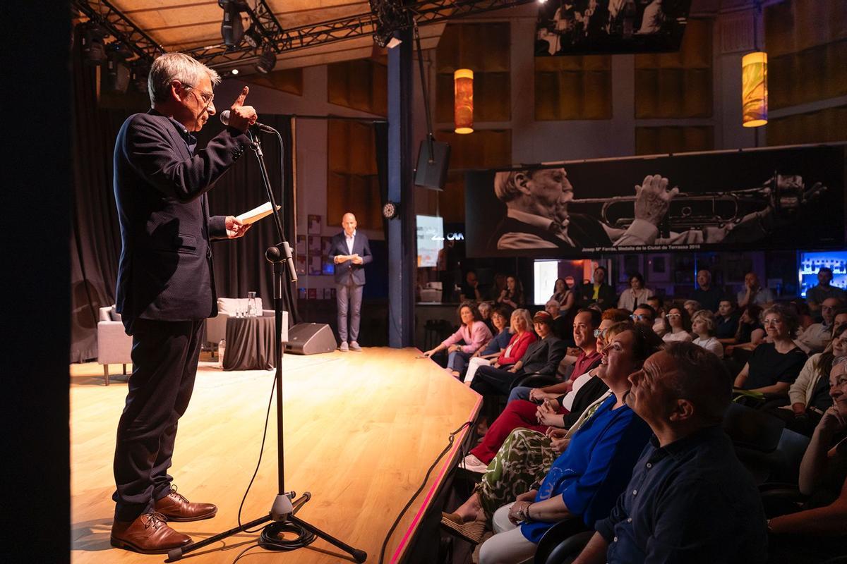 El concejal Joan Salvador durante el acto de presentación