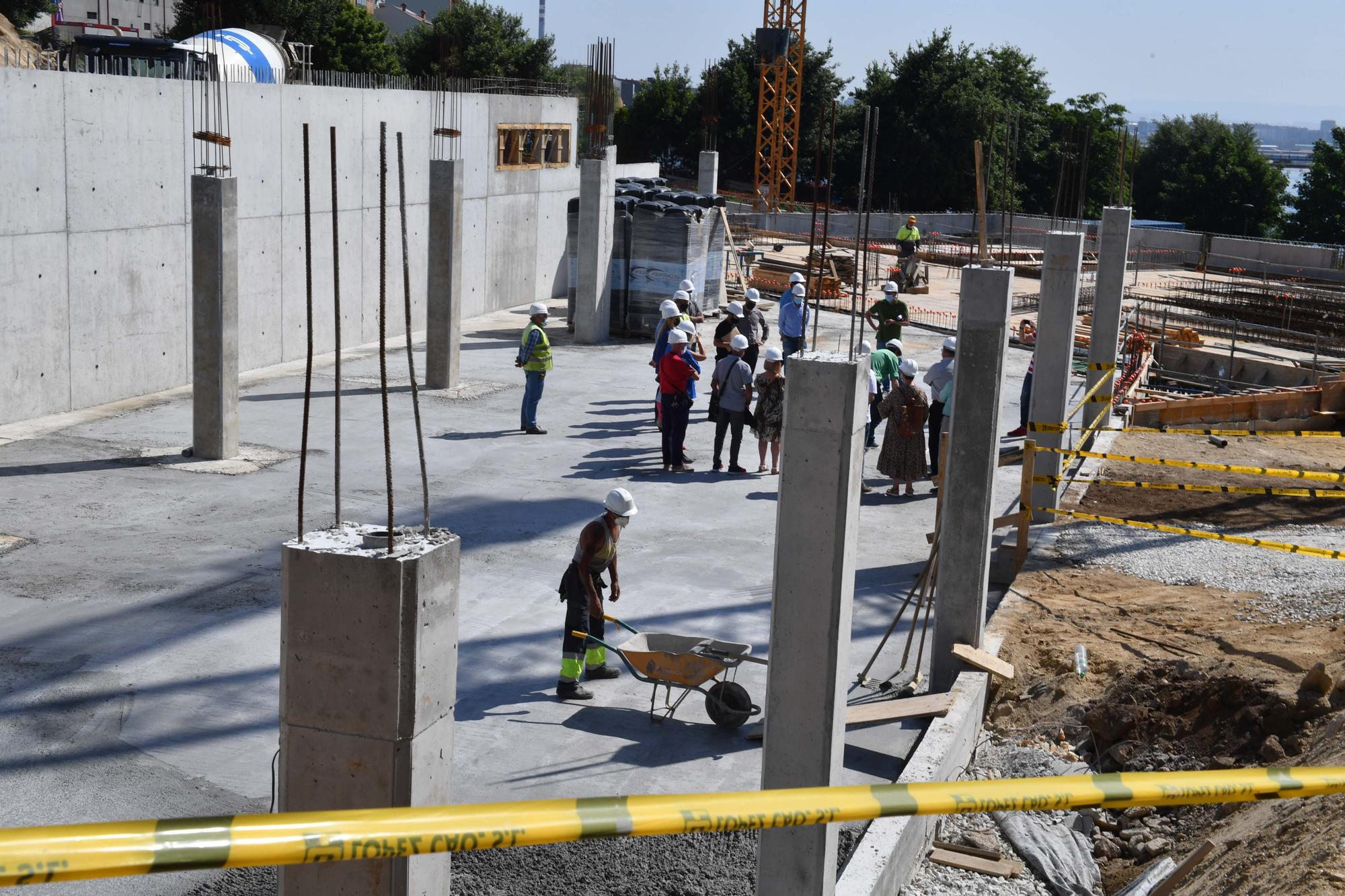 El nuevo complejo de piscinas de Pastoriza/Meicende, en obras