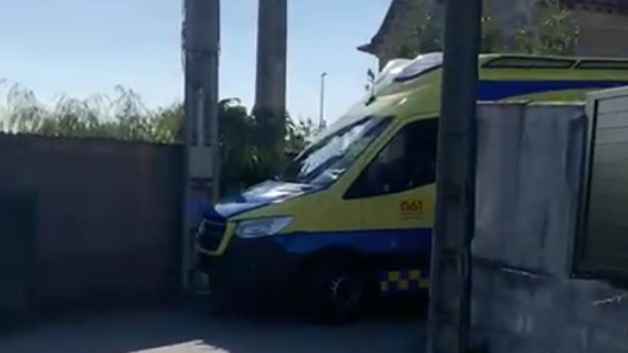 La ambulancia atascada