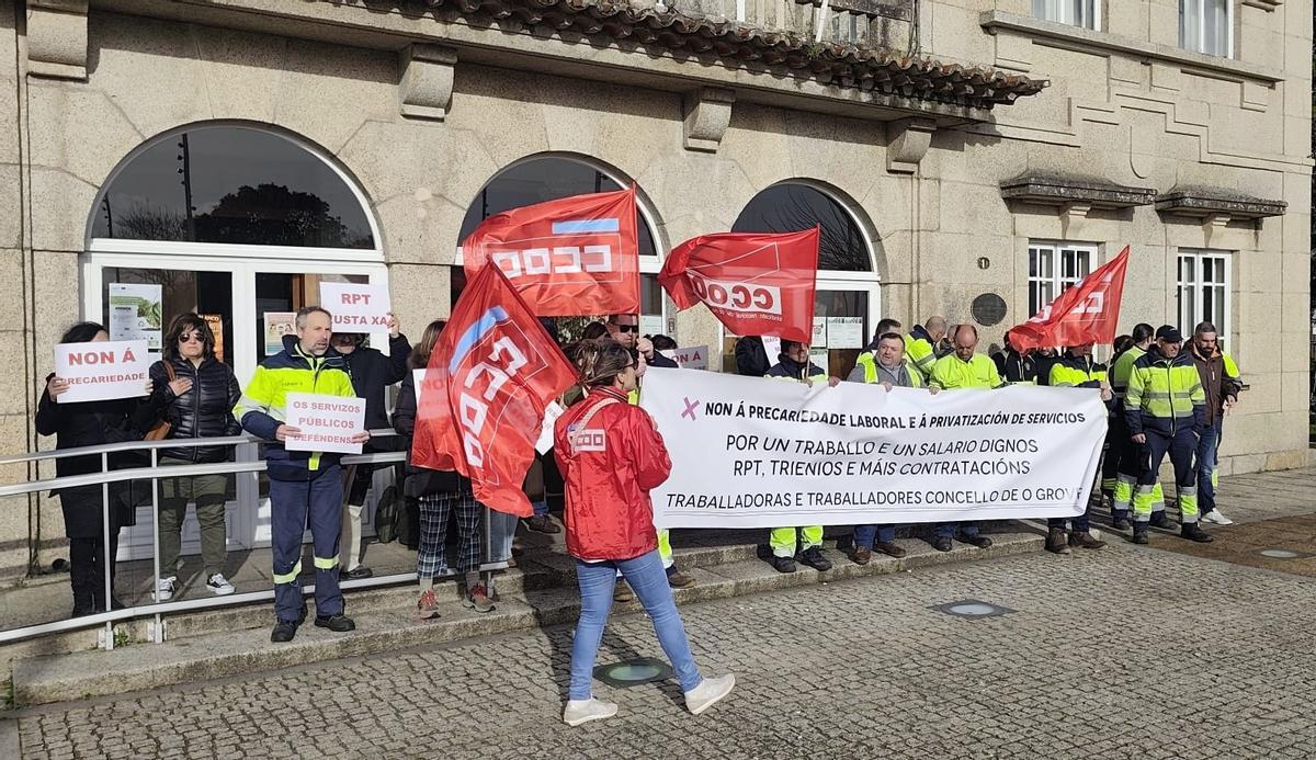 Concentración de los trabajadores