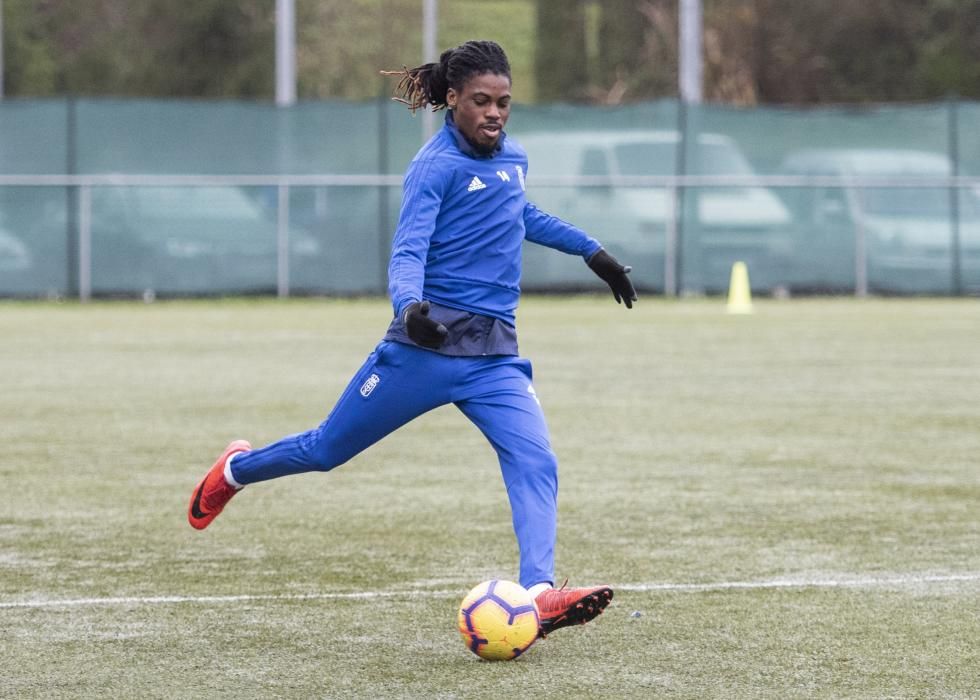 Entrenamiento del Real Oviedo en Tensi