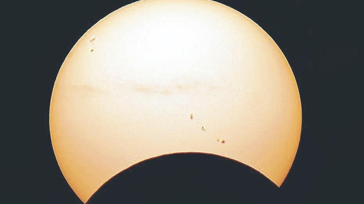 Eclipse que se produjo recientemente y se pudo ver desde Cataluña