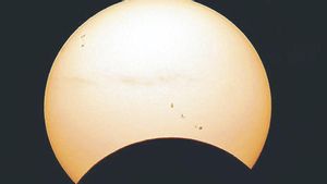 Eclipse que se produjo recientemente y se pudo ver desde Cataluña