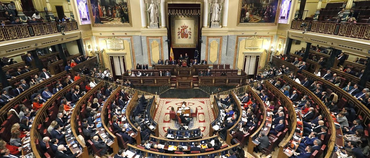 El hemiciclo del Congreso de los Diputados