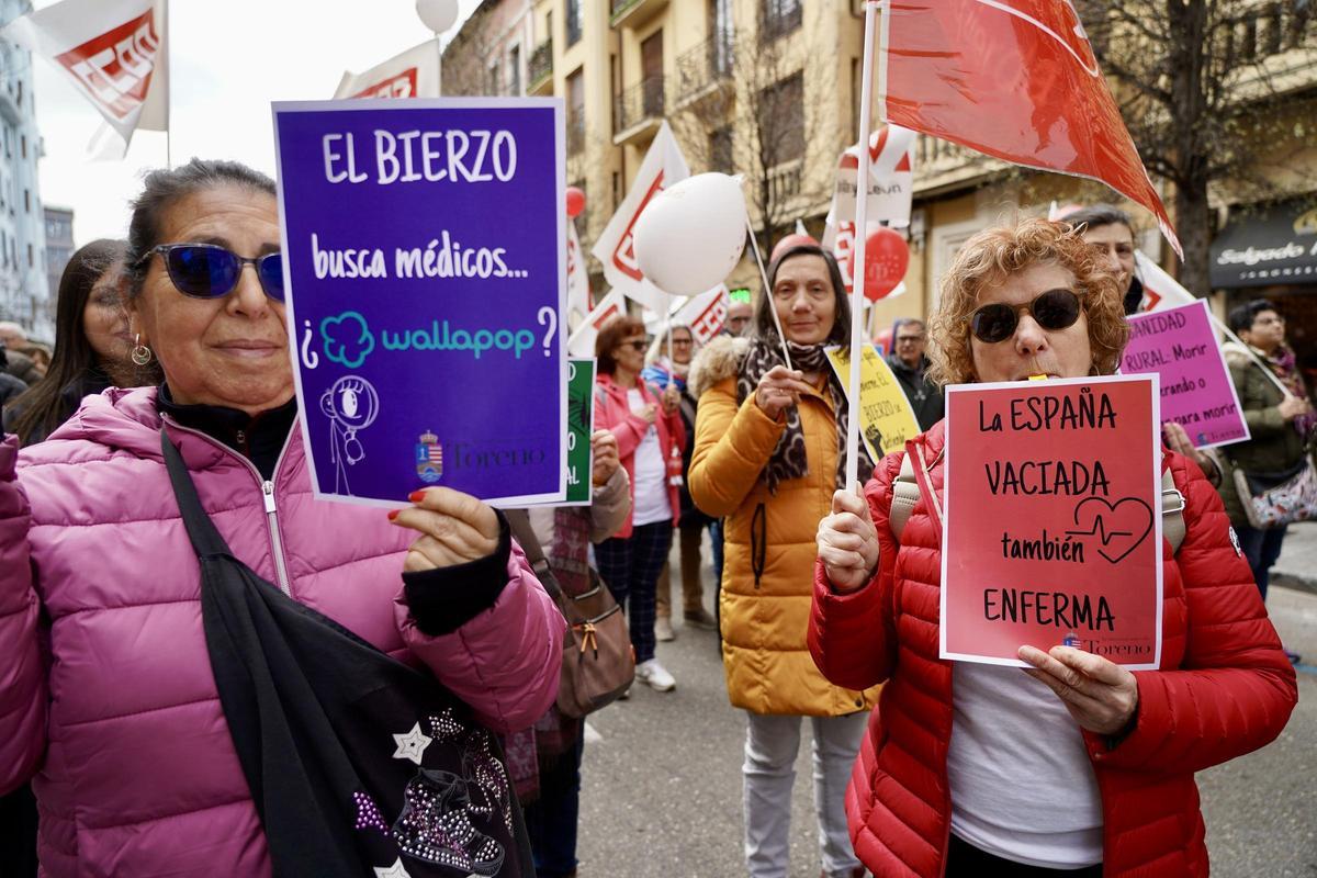 Asistentes a la manifestación de Valladolid.