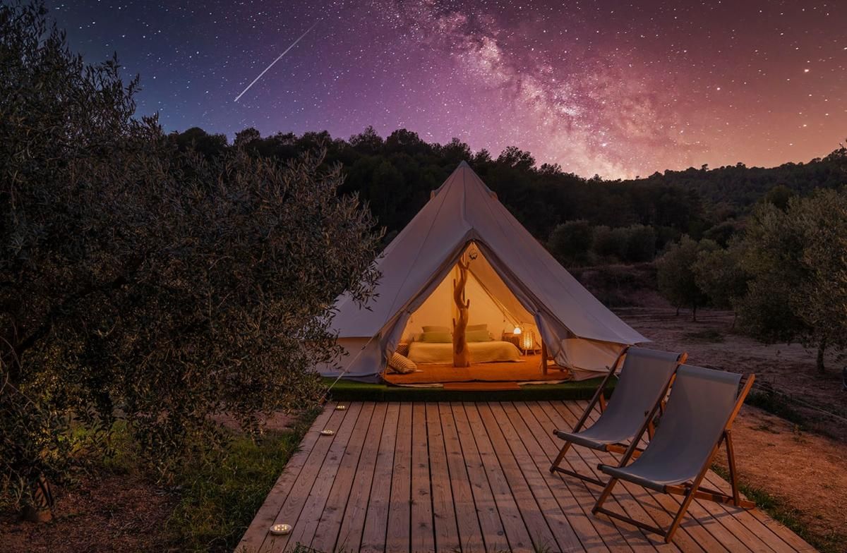 Oliveretes: glamping entre olivos centenarios en Barcelona