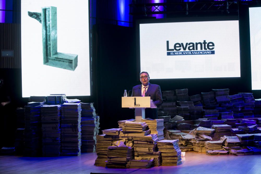 El director de Levante-EMV, Julio Monreal, también intervino en la gala