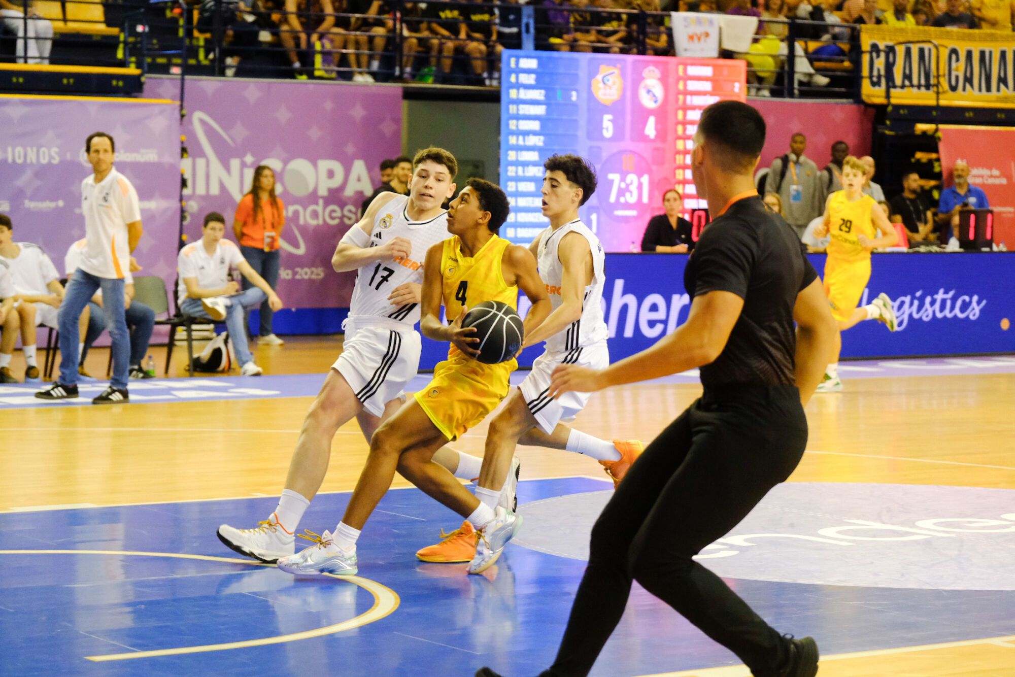 Semifinal de la Minicopa Endesa: Granca-Real Madrid  | 15/02/2025 | Fotógrafo: José Carlos Guerra
