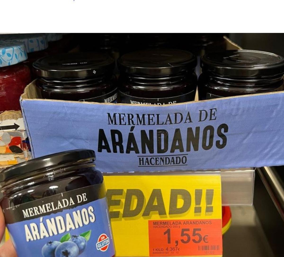 Mermelada extra de arándanos