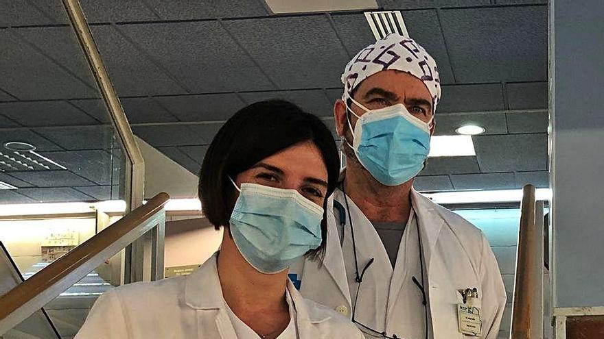 Amanda López i el doctor Javier Berdié, de l&#039;EAP de Sallent