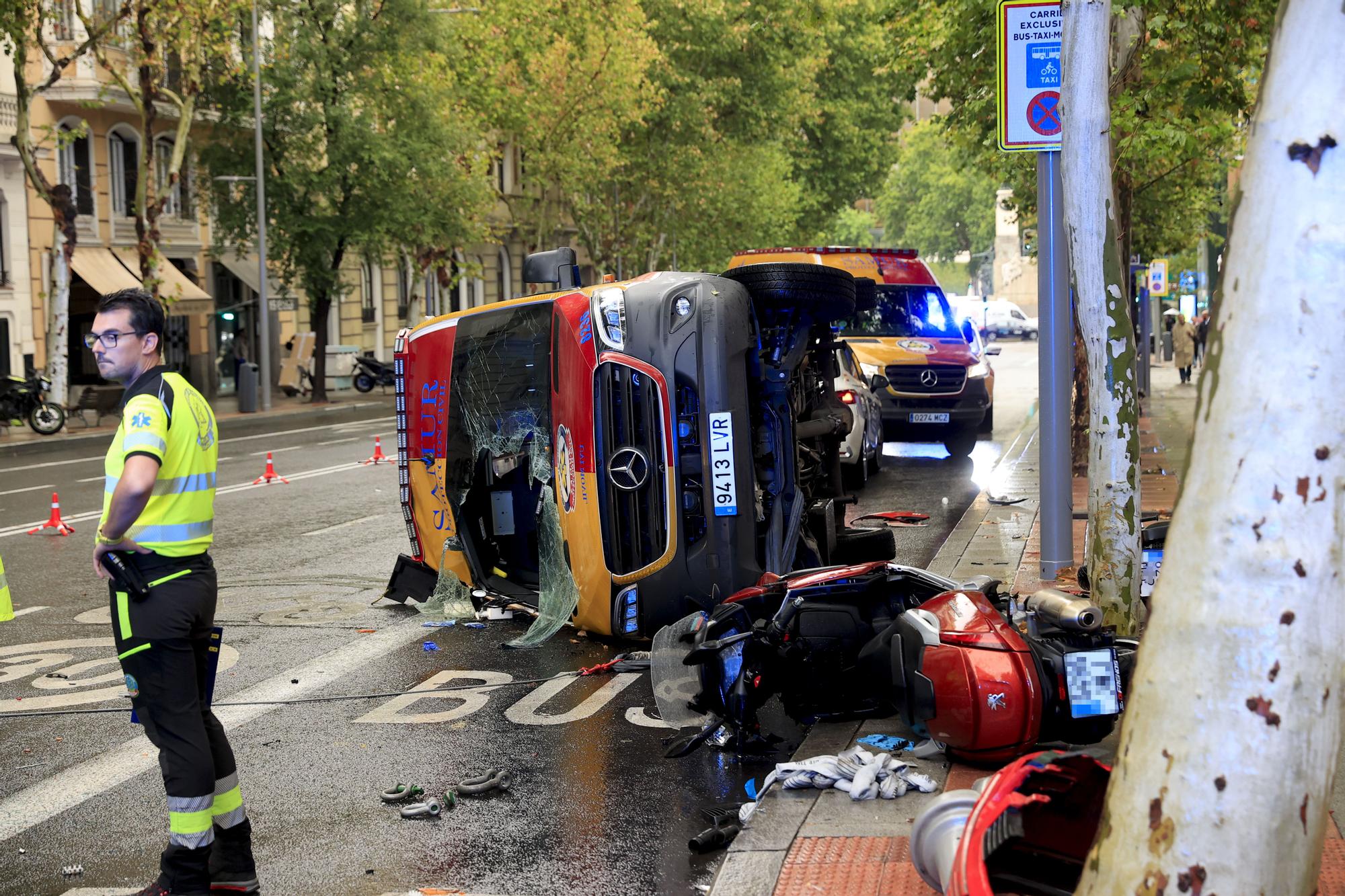 Accidente en Madrid