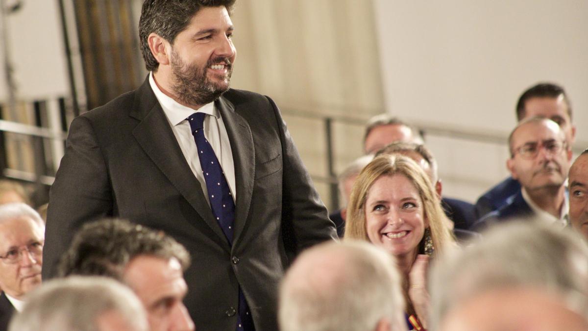 Fernando López Miras jura el cargo de presidente de la Región de Murcia en la antigua Iglesia de San Esteban