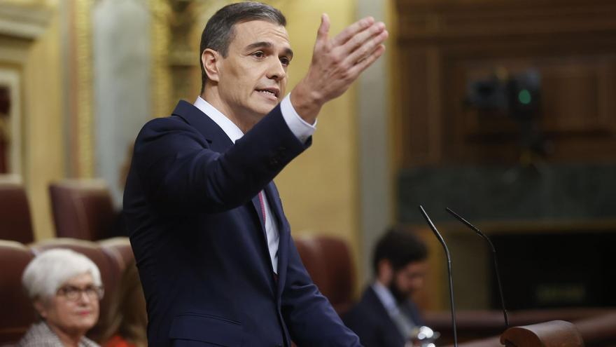 Pedro Sánchez obre el debat d&#039;investidura parlant de les mobilitzacions contra el PSOE