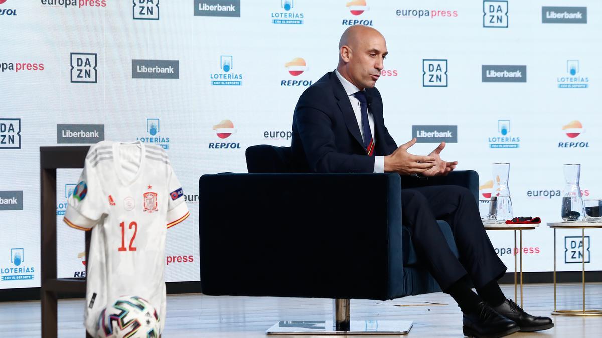 Rubiales habló de la Superliga en el marco del Desayuno Deportivo de Europa Press