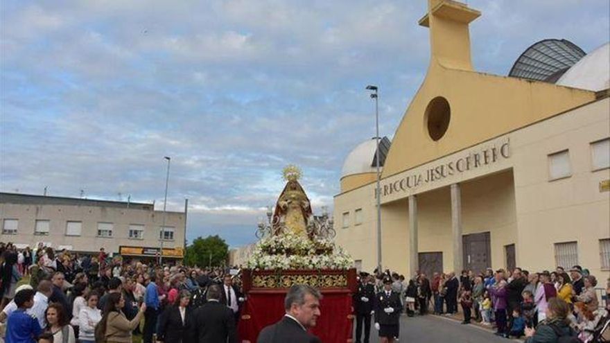 Procesión de Nuestra Señora Dulce Nombre de María en el Cerro de Reyes, en 2019.