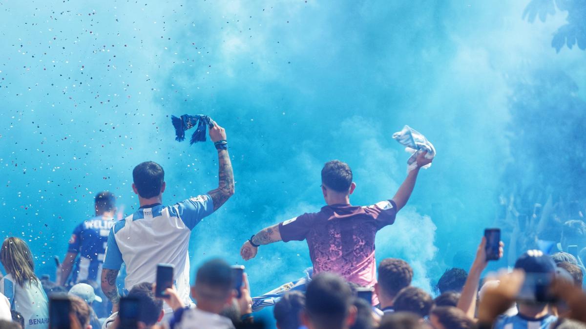 El último recibimiento en La Rosaleda fue ante el Huesca.