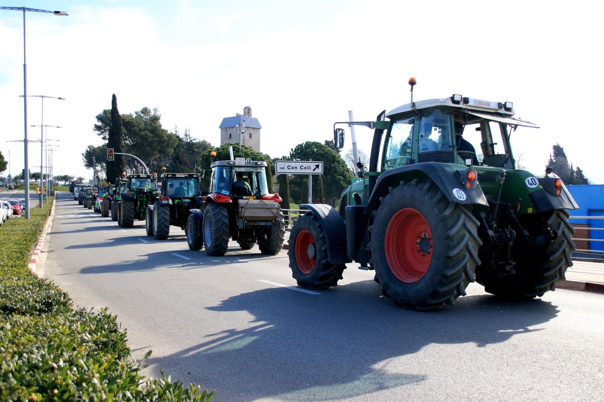 Tractorada d’agricultors al Vallès: «Necessitem accions contundents contra els senglars» Tractorada d’agricultors al Vallès: «Necessitem accions contundents contra els senglars»