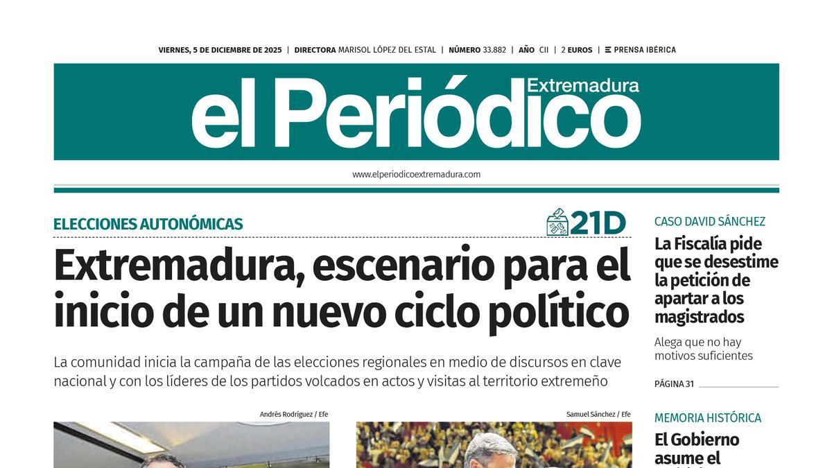 Consulta la portada correspondiente al día 5 de diciembre de 2025