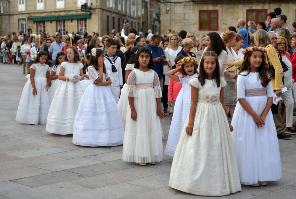 San Roque mueve a cientos de fieles en Pontevedra