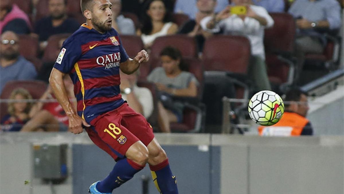 Jordi Alba no estará ante el Celta