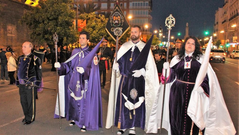 Procesión conjunta del Grao: hermandades de la Flagelación y Cristo de la Palma