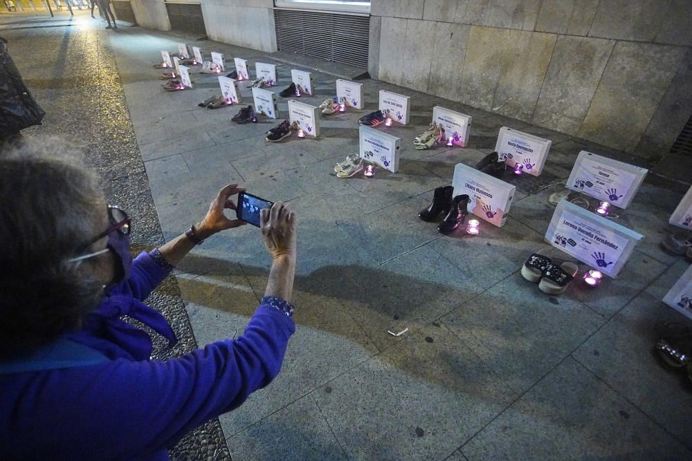 Concentració de la Plataforma Feminista de Girona