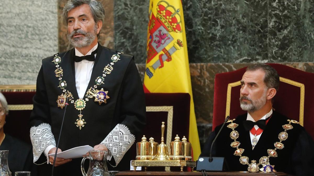 Discurso de Carlos Lesmes durante la apertura del año judicial