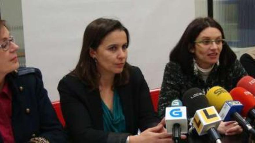 De izda. a dcha., Carme Adán, Ana Miranda, Iolanda Veloso y Olaia Fernández.