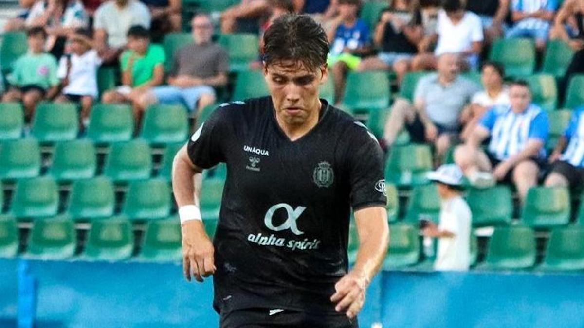 Mateo, del Lorca Deportiva, durante la pretemporada.