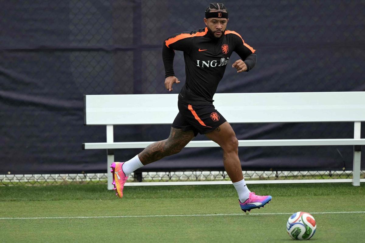 Memphis Depay, en acción.