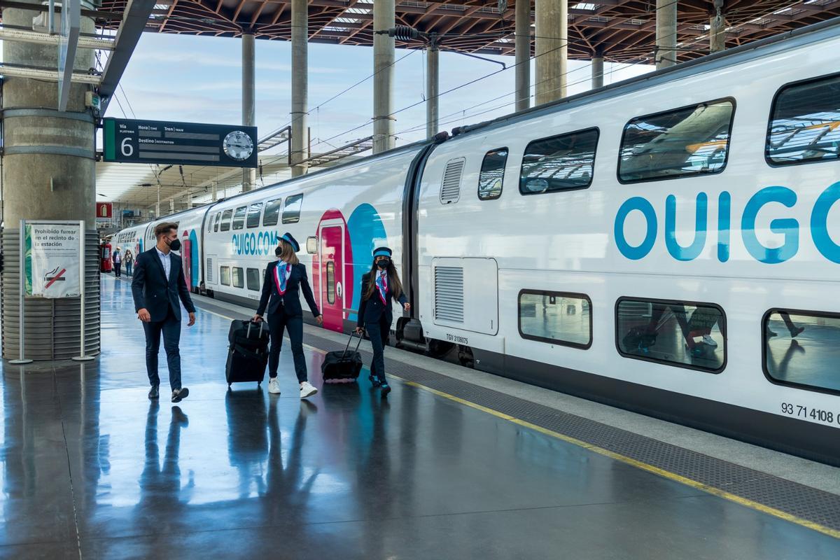 Uno de los trenes de Ouigo, filial de la francesa SNCF.