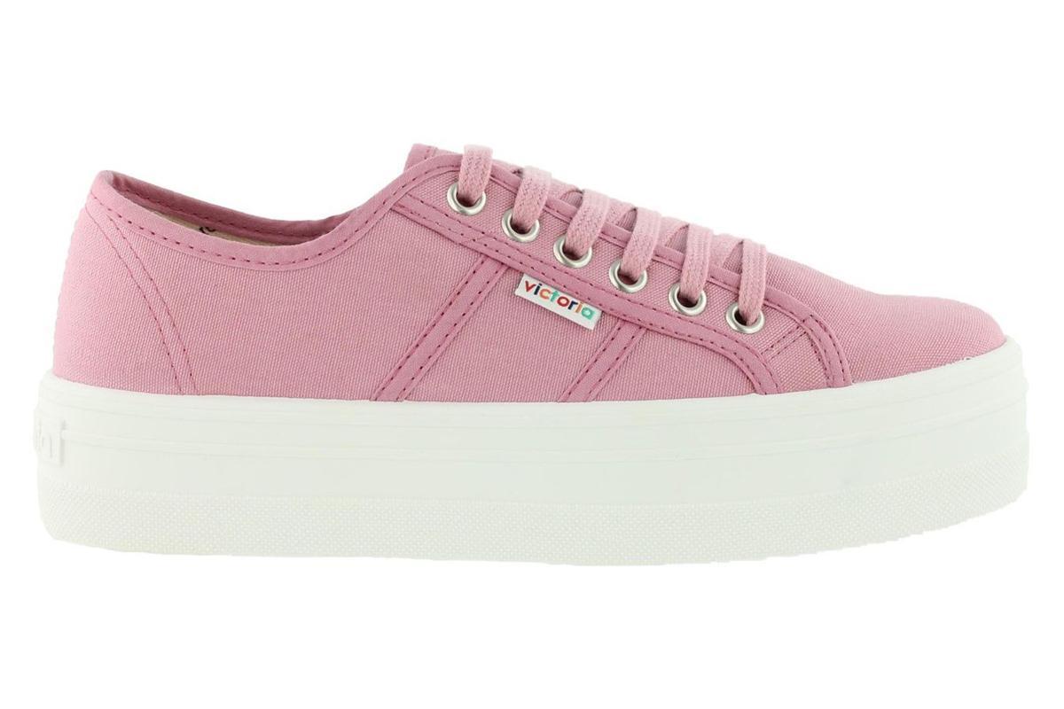 Zapatillas rosas: Victoria de plataforma