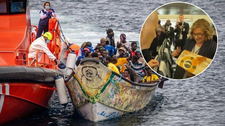 El papa León XIV recibe un fragmento de cayuco llegado a Canarias para visibilizar el drama migratorio