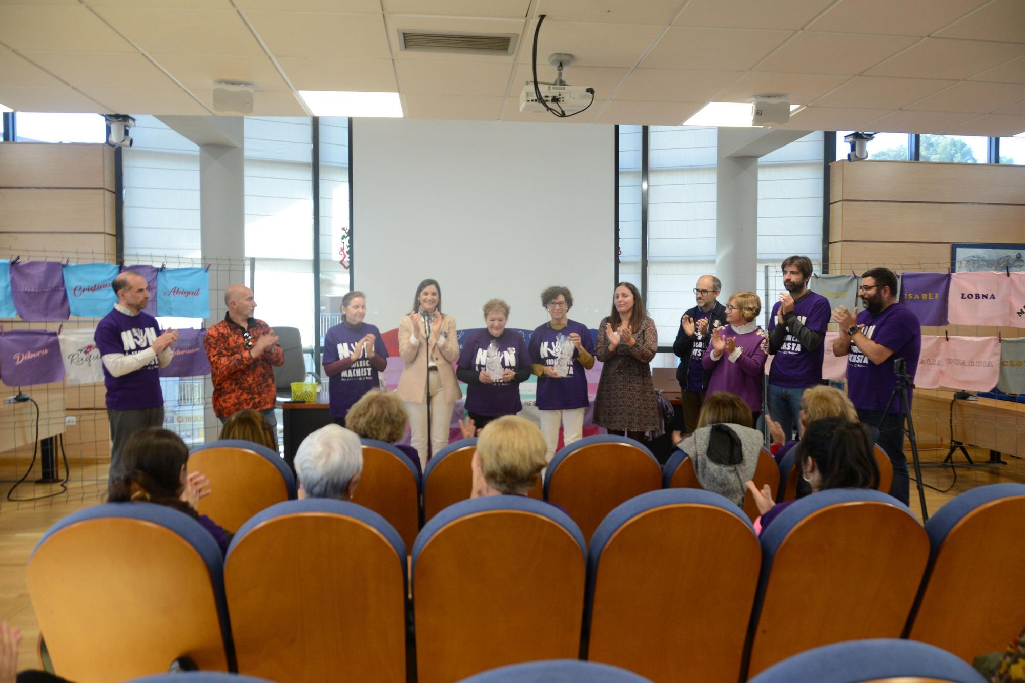 La celebración del Día Internacional contra las Violencias Machistas en Moaña