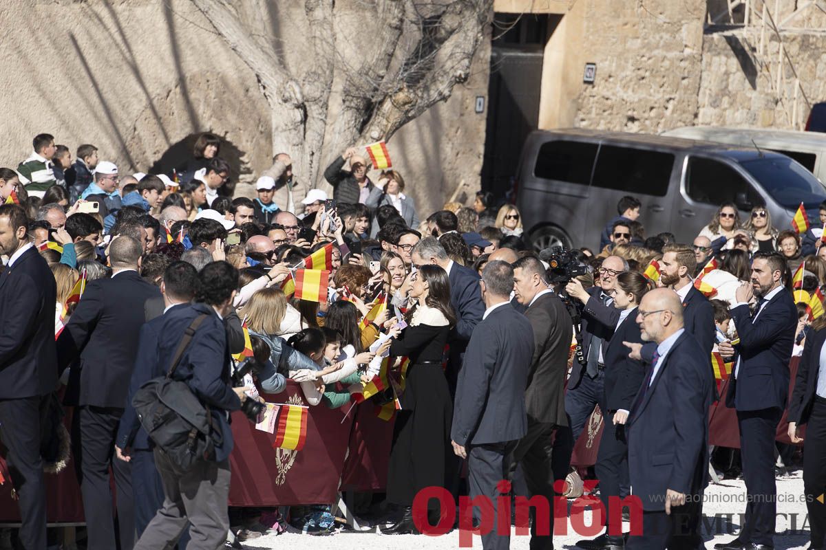 Visita de los reyes de España a Caravaca (explanada de la Basílica)