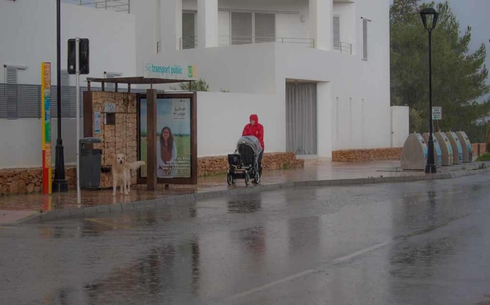 Formentera no se libró de la lluvia