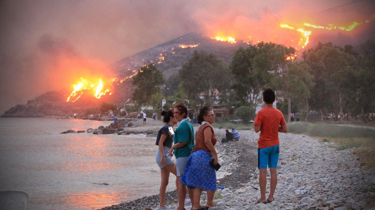 Incendios en Grecia y en Turquía