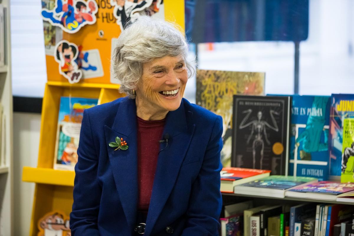 La psicóloga durante la presentación de su libro