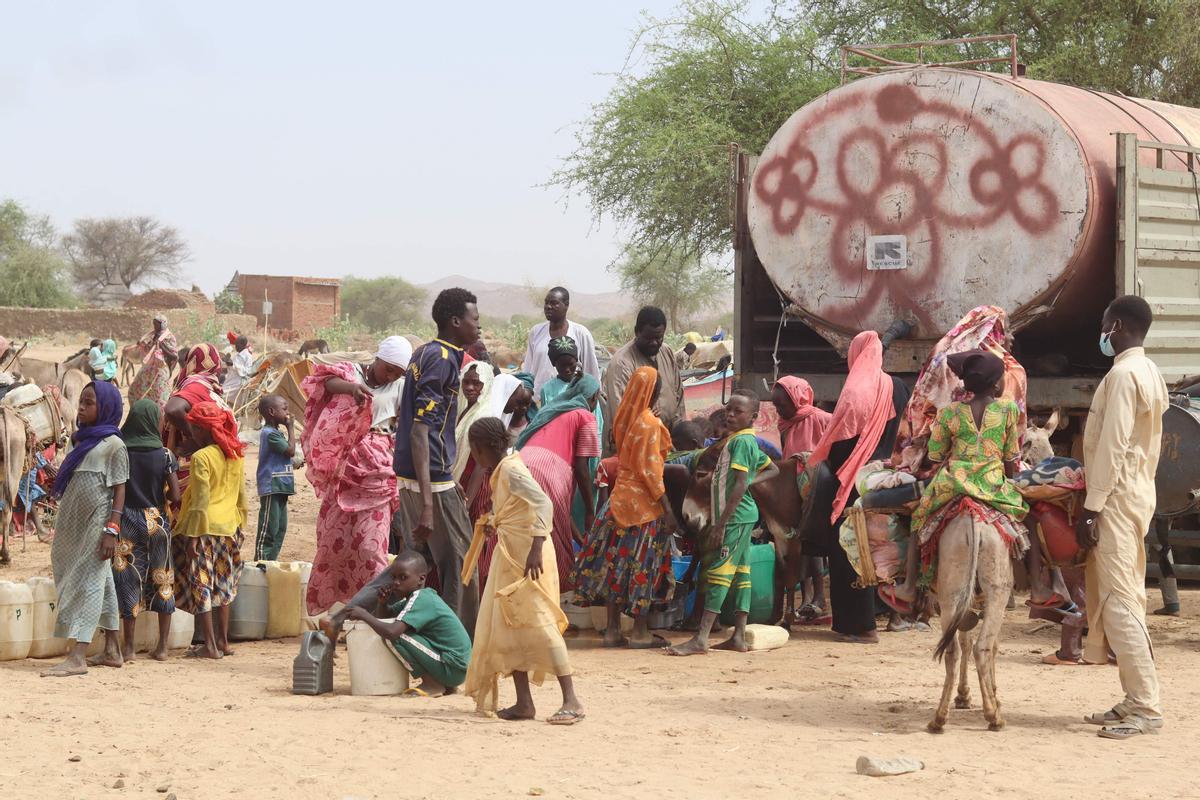 Éxodo de refugiados sudaneses hacia El Chad