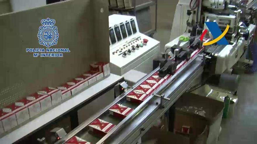 Desmantelan una fábrica de tabacos en Málaga