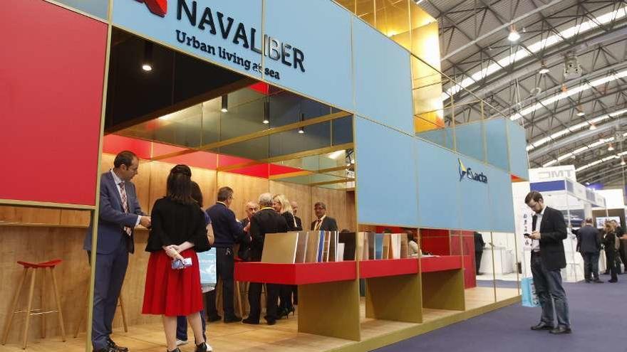 Stand de Navaliber en la feria Navalia 2018. // Alba Villar