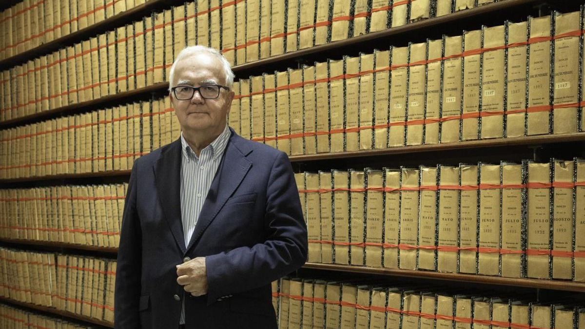 El degà José Alberto Marín a la seu del Col·legi Notarial de Catalunya, situat al centre de Barcelona. | MAR ARMENTEROS