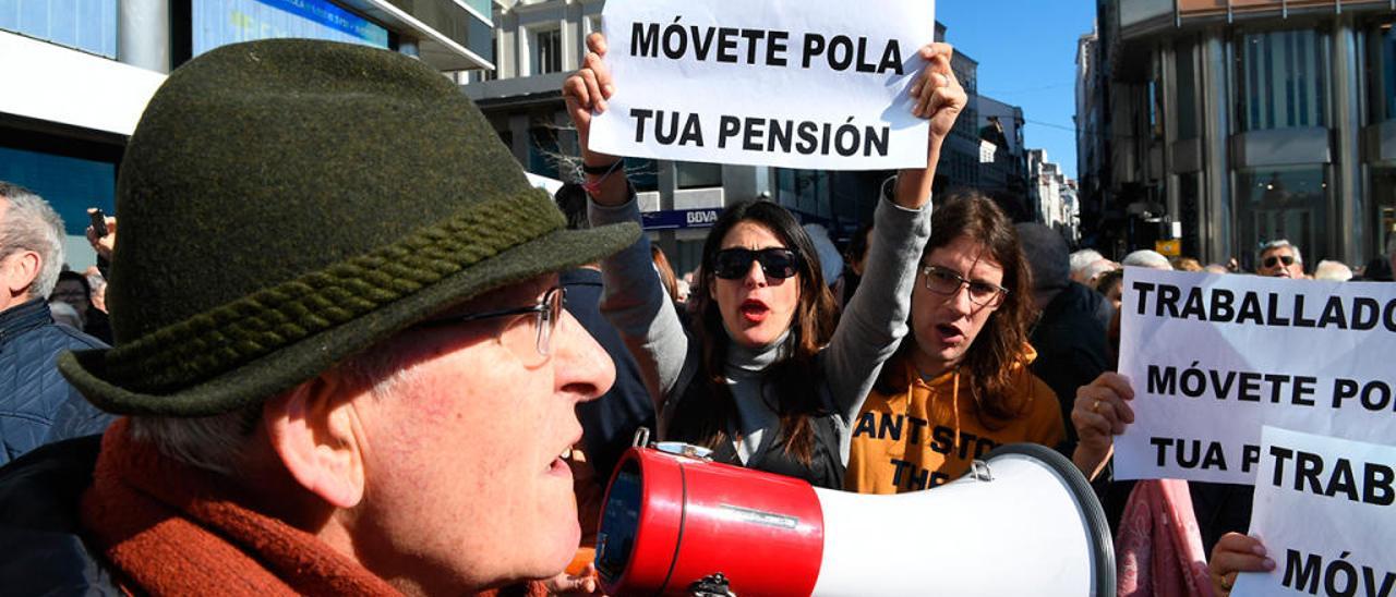 Concentración de jubilados en Galicia // Víctor Echave